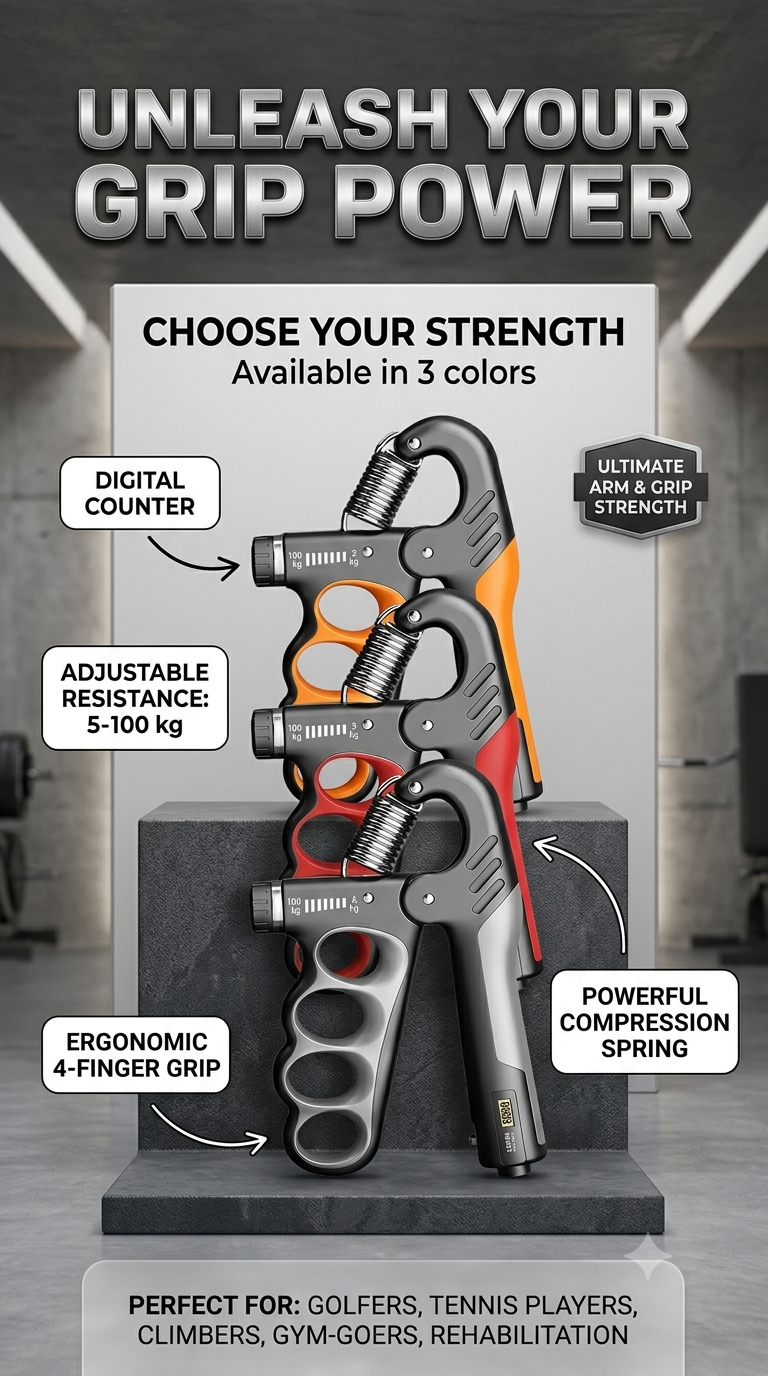 5KG TO 100KG ADJUSTABLE PREMIUM HAND GRIPPER