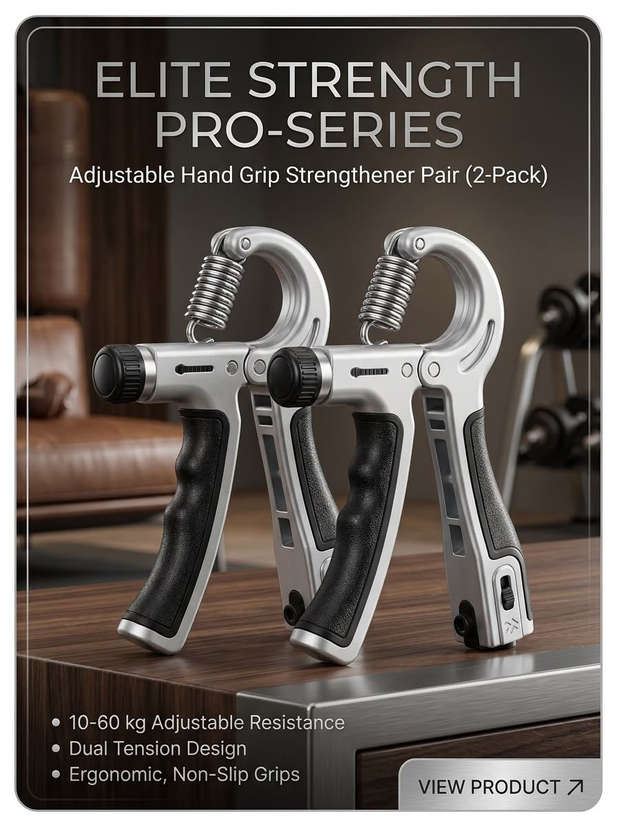 Premium 5kg to 60kg Adjustable Hand Gripper
