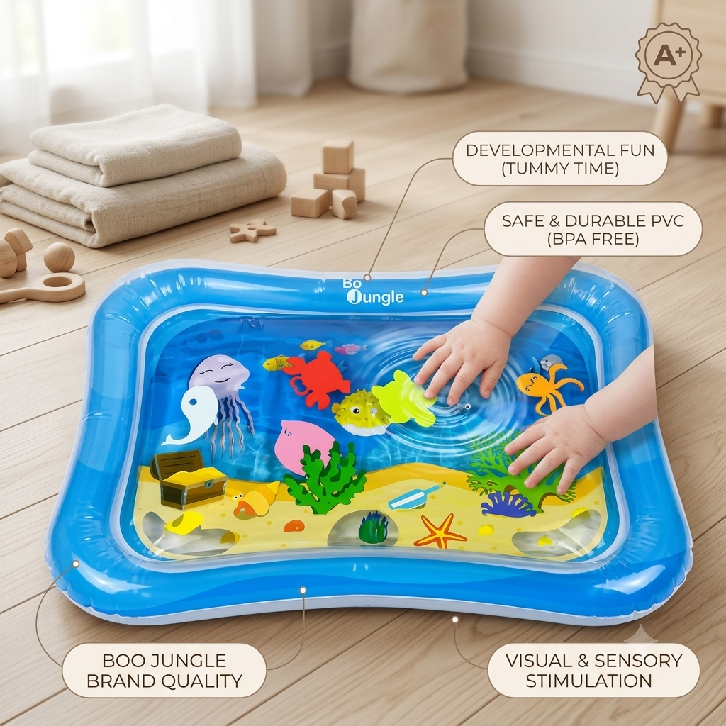 BABY WATER MATT - PERFECT TUMMY TIME IMPROVES YOUR BABY HEALTH