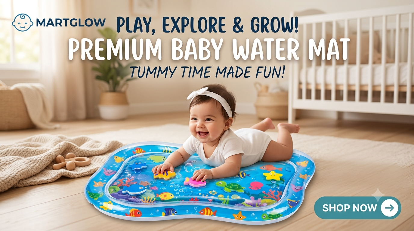 BABY WATER MATT - PERFECT TUMMY TIME IMPROVES YOUR BABY HEALTH